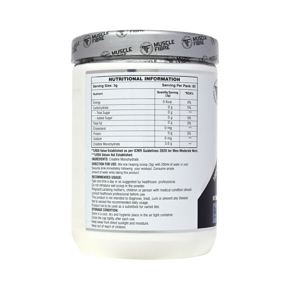 100% Micronized Creatine Monohydrate (200 Mesh) 250 Grams